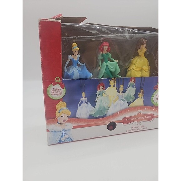 Disney Princess String Light Set 3" Cinderella Belle Ariel Light Up Figures - Picture 2 of 8